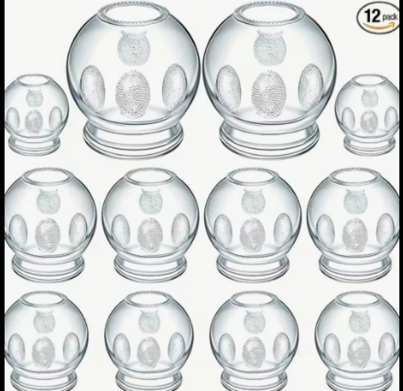 12-Piece Glass Fire Cupping Set