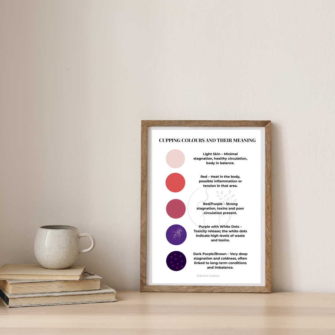 A3 Vinyl Poster – Cupping Colours & Their Meanings