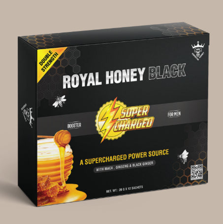 Royal Honey Black – SuperCharged (12 Sachets – 20G)